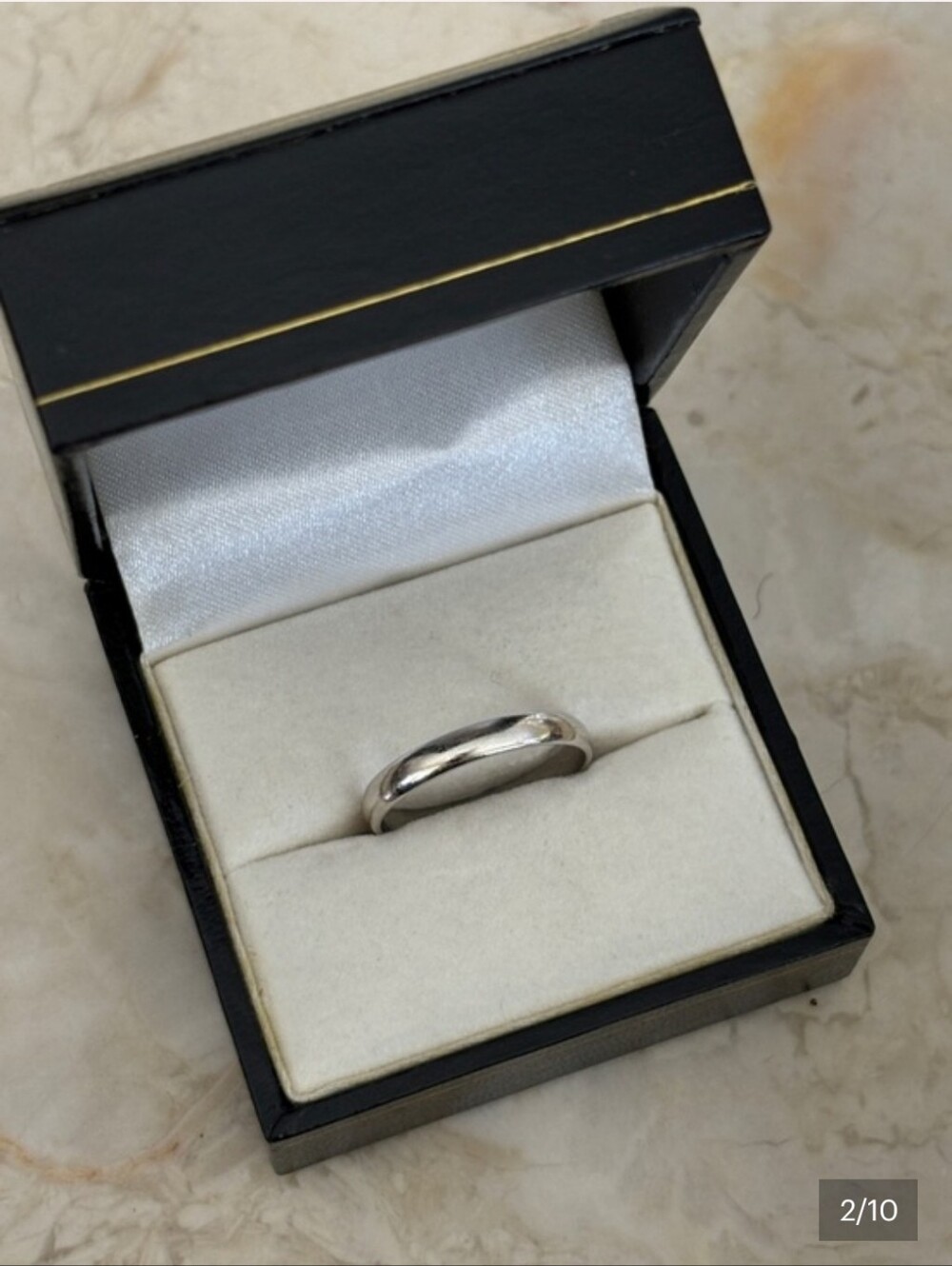 10k MALO Wedding/Stacking Band - Classic Comfort Fit Ring - Size 7.25 - VGUC